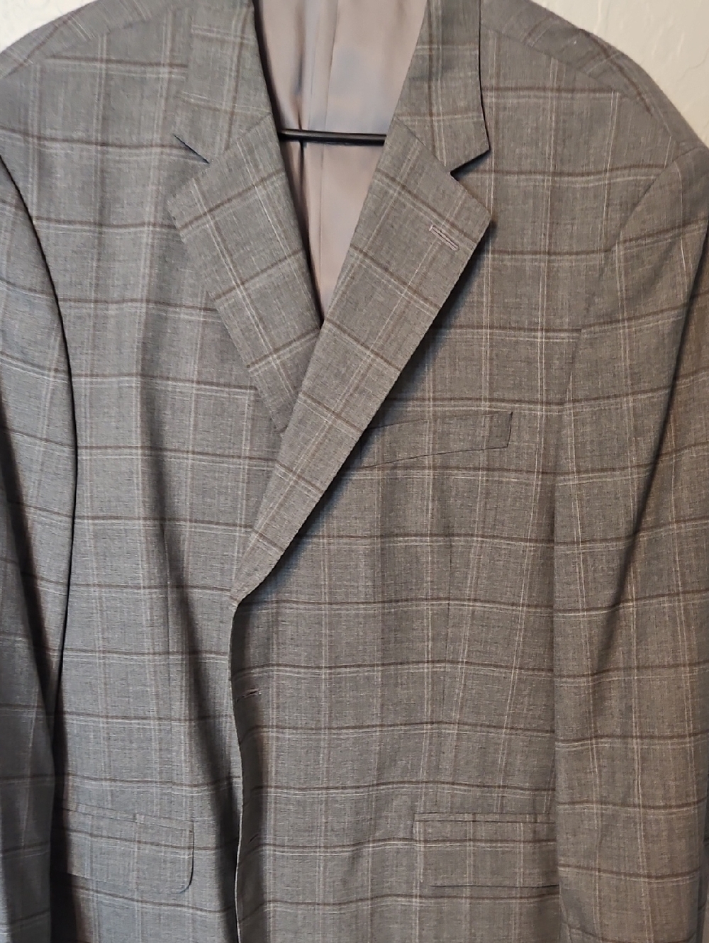 Peter Millar Gray Windowpane Sport Coat